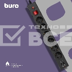 Сетевой фильтр Buro BU-SP1.8_USB_2A-B 1.8м (6 розеток) черный (коробка), фото4