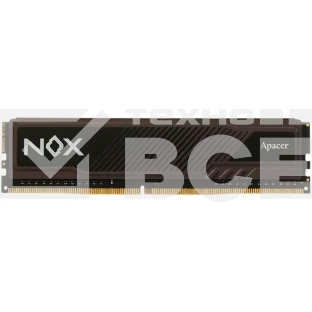 Оперативная память Apacer Nox, DDR4, 8GB (1x8GB), 3200MHz, CL16, UDIMM, с радиатором, серый