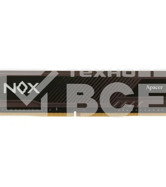 Оперативная память Apacer Nox, DDR4, 8GB (1x8GB), 3200MHz, CL16, UDIMM, с радиатором, серый