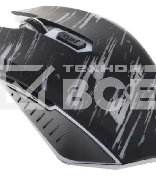 Мышь беспроводная Qumo Edge M17 черный, 2400 dpi, радиоканал, USB, кнопки - 6