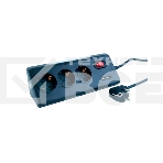 Удлинитель сетевой СТАРТ S 3x1 ZDV 2USB-- 12, 3 розетки, до 16А, 2xUSB, 1.5м, с заземлением, кнопка включения, функцией ночника, защитными шторками от детей, белый, фото 1