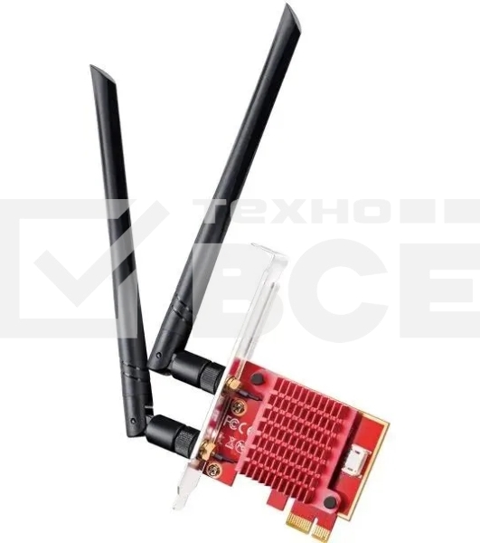 Сетевой адаптер Wi-Fi + Bluetooth Cudy WE3000S АХ5400 PCI Express (ант.внеш.съем) 2ант.