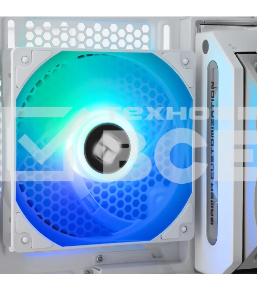 Кулер для корпуса Thermalright TL-C12CW-S (120x120x25мм, 4-pin PWM, ARGb, 66.17CFM, 25.6dBA, 1550RPM, белый)