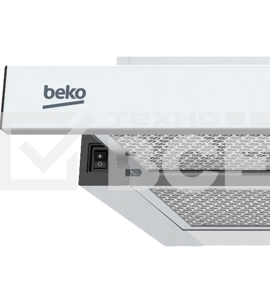 Вытяжка телескопическая Beko BHNT613R4CW белый