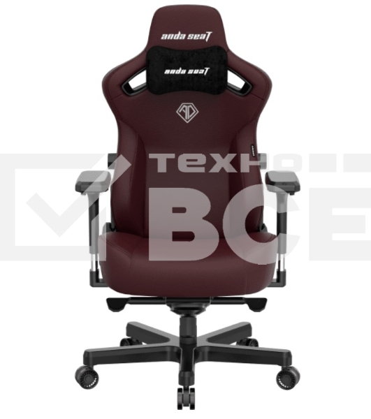 Кресло игровое Anda Seat Kaiser Frontier, цвет бордовый, размер M (90кг), материал ПВХ (модель AD12)