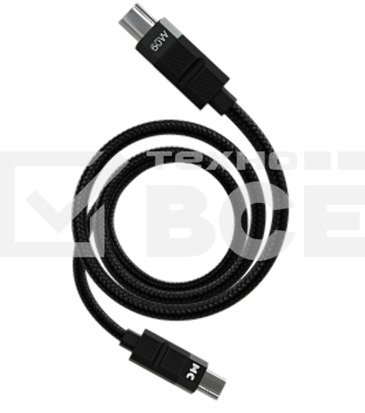 Дата-кабель MORE CHOICE (4620202554987) K87aa 2м USB 3.0A PD60W для Type-C Type-C- 2м, черный