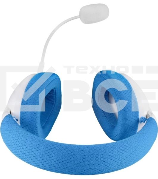 Гарнитура беспроводная игровая REDRAGON IRE PRO бело-синяя (USB, 2.4G, Bluetooth, 40 мм, 400 мА·ч)