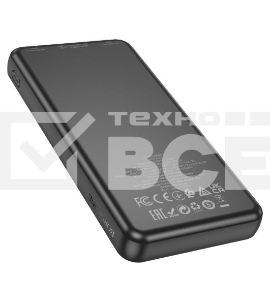 Аккумулятор внешний Borofone BJ56 Graceful, 10000mAh, пластик, PD20Вт, 1  USB выход, Type-C, черный