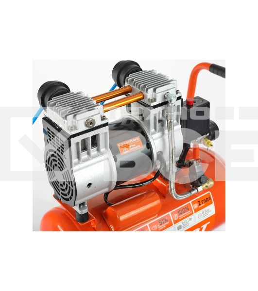 Компрессор поршневой безмасляный Patriot WO 24-220, 200 л/мин, 8 бар, 1250 Вт, 24 л, быстросъемный 1/4'