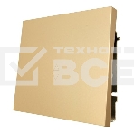 Выключатель проходной 1-кл. СП ZIMA IP20 10А безвинт. зажим зол. LEZARD 704-3688-105QC, фото2