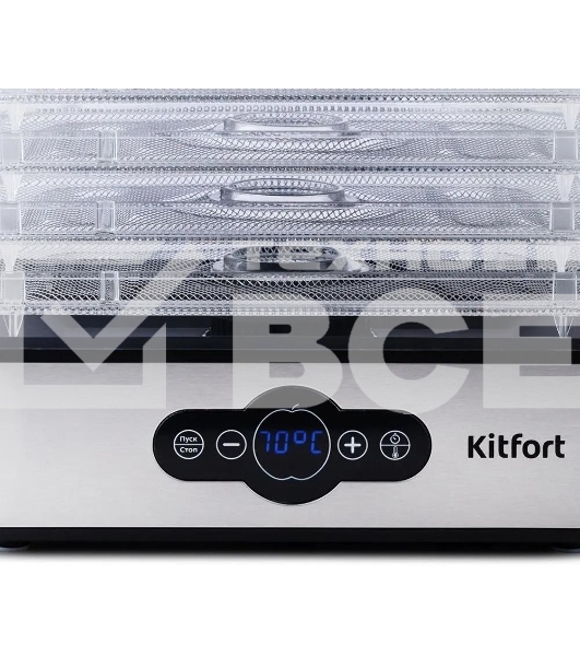 Сушилка для овощей и фруктов Kitfort KT-1914 5под. 240 Вт, черный