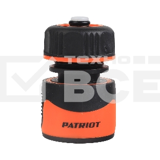 Соединитель быстросъемный PATRIOT HCP 12 A, ABS+TPR, 1/2' (аквастоп)