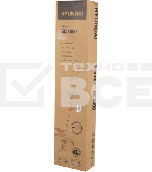 Электрокоса Hyundai GC 1000 двигатель электрический, 1000 Вт, 5,09 кг