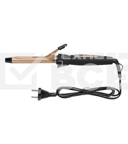 Щипцы для завивки волос BBK BST2500 черный/шампань, 19 мм, 200 °C, 1 режим