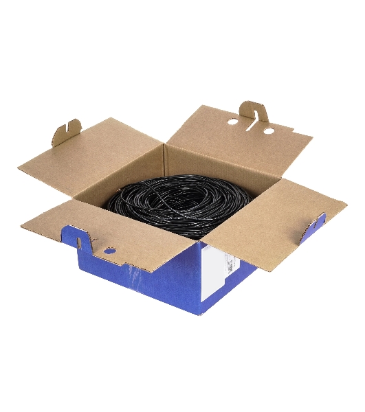 Кабель NEOMAX NM710032 U/UTP cat.5e 4x2x0.52, 24 AWG, медь, внешний, PE, 305м, черный