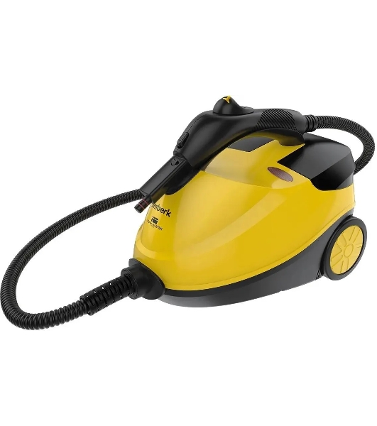 Пароочиститель Timberk T-STCF70 желтый, напольный, 2100 Вт, 200 г/мин, 1500 мл