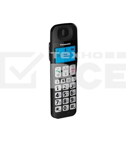 Телефон беспроводной (DECT) Panasonic KX-TGE110UCB черный