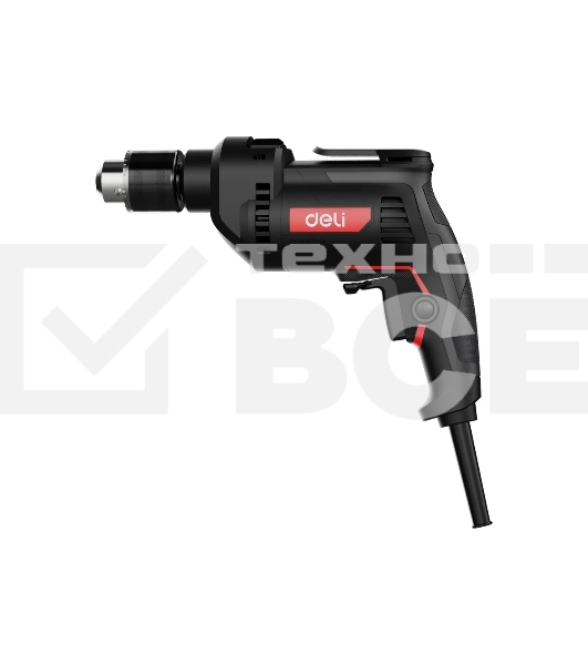 Дрель Deli DE-CZ13-1E, 680Вт, сетевая, ударная