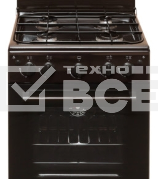Плита газовая Cezaris ПГ 2150-07 коричневый, конфорок 4 шт, духовка 43 л, 51 см x 85 см x 55 см