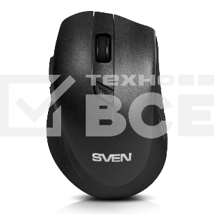 Мышь беспроводная SVEN RX-425W черный, 1600 dpi, радиоканал, USB, кнопки - 6