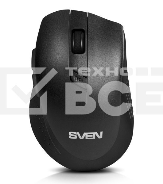 Мышь беспроводная SVEN RX-425W черный, 1600 dpi, радиоканал, USB, кнопки - 6