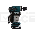 Дрель-шуруповерт Makita DF347DWE Дрель ак, 14.4В,2х1.5Ач Li-ion,БЗП-10мм,0-400\0-1400об\м,30\15Нм,1.4кг,чем,G-серия, фото3