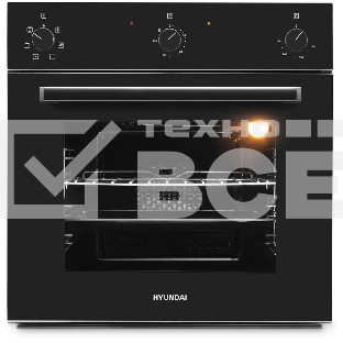 Духовой шкаф электрический Hyundai 6006.03 BG черное стекло