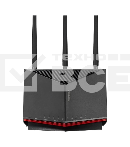 Маршрутизатор ASUS RT-BE86U, черный/красный, 90IG08W0-MO9A0V