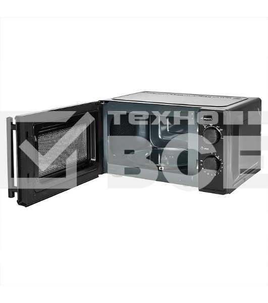 Микроволновая печь DELTA DL-85L20 черный, 20 л, 700 Вт, переключатели - поворотный механизм