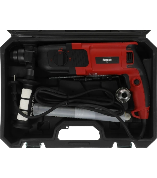 Перфоратор Elitech П 280РЭМ патрон:SDS-plus уд.:2.8Дж 1000Вт (кейс в комплекте)