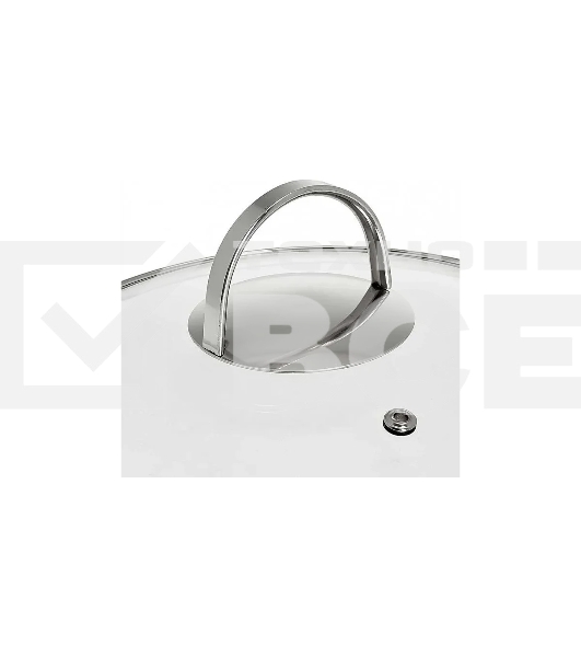 Кастрюля WEBBER BE-350/2 6,1 л, 24 см, из нержавеющей стали со стеклянной крышкой