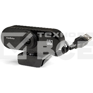 Веб-камера ExeGate Stream C940 2K (5Мп, 2560x1440, 30fps, поддержка H.264, ручной фокус, 4-линзовый объектив (стекло), микрофон с шумоподавлением, универсальное крепление, USB, кабель 1,5 м, Windows 7/8/10/11, Mac OS 10.6 и выше, Chrome OS, Android 5.0 и 