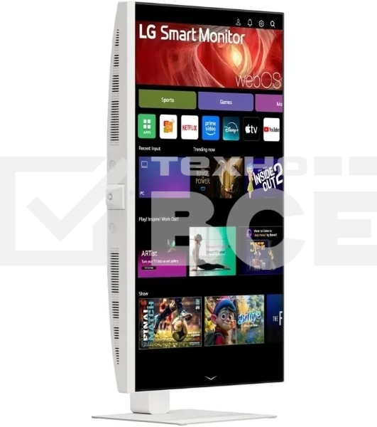 Монитор 31.5' LG 32U850SA-W IPS 3840x2160, 60 Гц, 5 мс, 16:9, 400 кд/м², 2xHDMI 2.0, USB-C (90 Вт), USB Hub (3x USB 3.0), 3.5 Jack, HDR10, динамики (2x5 Вт), веб-камера, Smart TV (webOS 24), Wi-Fi, Bluetooth, VESA 100x100, белый