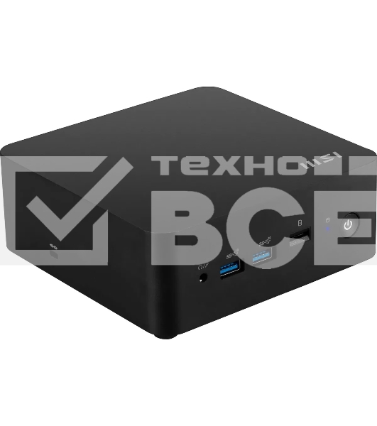 Компьютер MSI Cubi NUC 1M-095RU, черный, Intel Core 7 150U/16Gb/512Gb/IrisXE/WF6E/BT5.3/120W/AirCooling/W11P (9S6-B0B111-220)