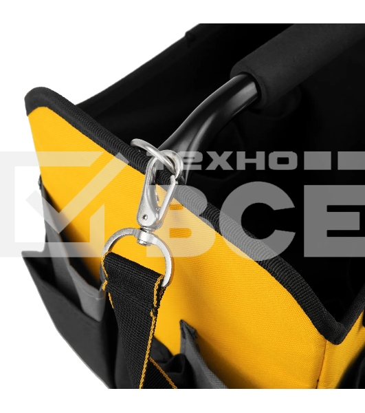 Переноска для инструмента Denzel 260х240х300 мм, 22 кармана, наплечный ремень