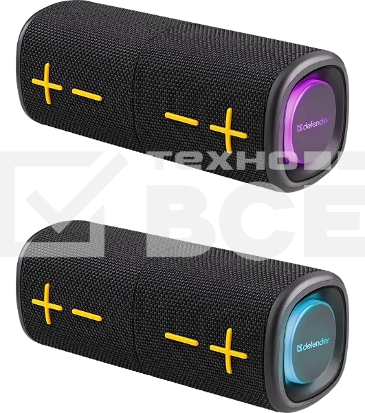 Колонка портативная Defender Union black (20Вт, 2.0 стерео, Bluetooth, питание от аккумулятора)