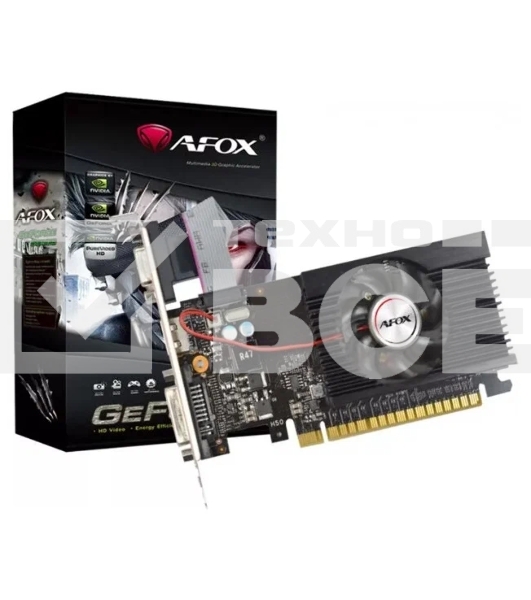 Видеокарта AFOX GT710 2G DDR3 64BIT, LP Single Fan , RTL (AF710-2048D3L5-V3)