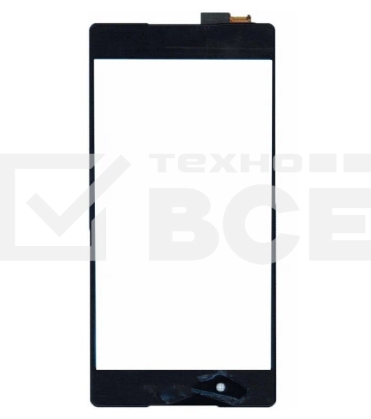 Сенсорное стекло (тачскрин) для Sony Xperia Z3+ / Z4, черное