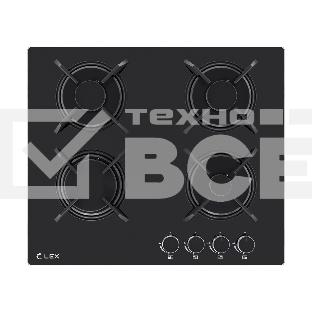 Газовая варочная поверхность LEX GVG 643 BBL, черный