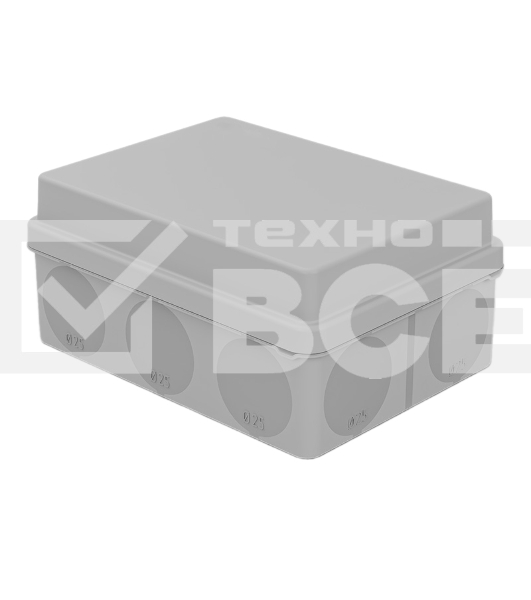 Коробка распаячная Rexant для прямого монтажа ОУ, HF, 150х110х70мм, IP67 (мембранные вводы)
