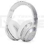 Беспроводные/проводные наушники Crown CMBH-5050 серебристый, накладные, Bluetooth + проводной, складная конструкция, до 10 ч, фото 1