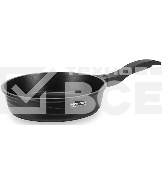 Сковорода Rondell Walzer RDA-767, 24см, без крышки, черный