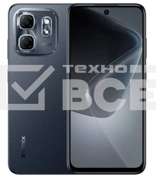 Смартфон Infinix HOT 50i, 4/128Gb, черный