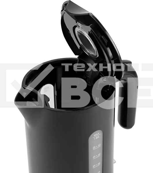 Чайник Polaris PWK 1803C Water Way Pro , пластик Черный