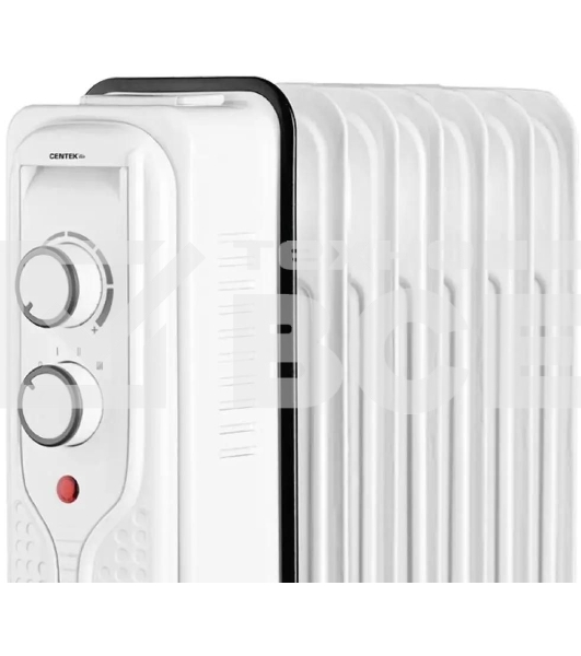 Масляный обогреватель Centek CT-6205 (7 секций), белый, 700/1000/1500 Вт, 15 м2, 3 режима, термостат