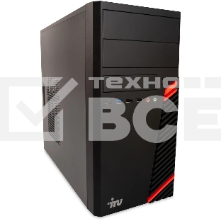 Компьютер ПК IRU Home 310H6SE MT i3 12100 (3.3) 8Gb SSD512Gb UHDG 730 Free DOS GbitEth 400W черный (1994640)