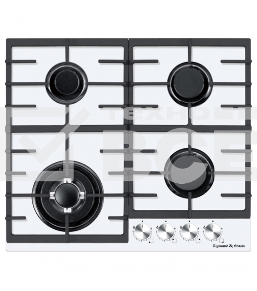 Газовая варочная панель Zigmund & Shtain M 28.6 W белый