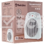 Тепловентилятор Sakura SA-0514W, белый, 2000 Вт, 25 м2, термостат, фото6