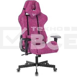 Кресло игровое Бюрократ VIKING KNIGHT LT15 FABRIC малиновый крестовина металл/пластик