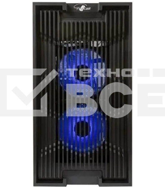 Компьютерный корпус Minitower mATX Eurocase 00-01003410 M07 3ARGb черный без БП закаленное стекло USB 3.0